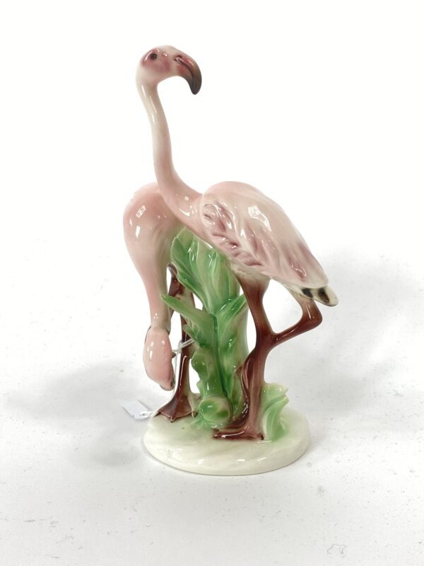 Porcelæn flamingo figur